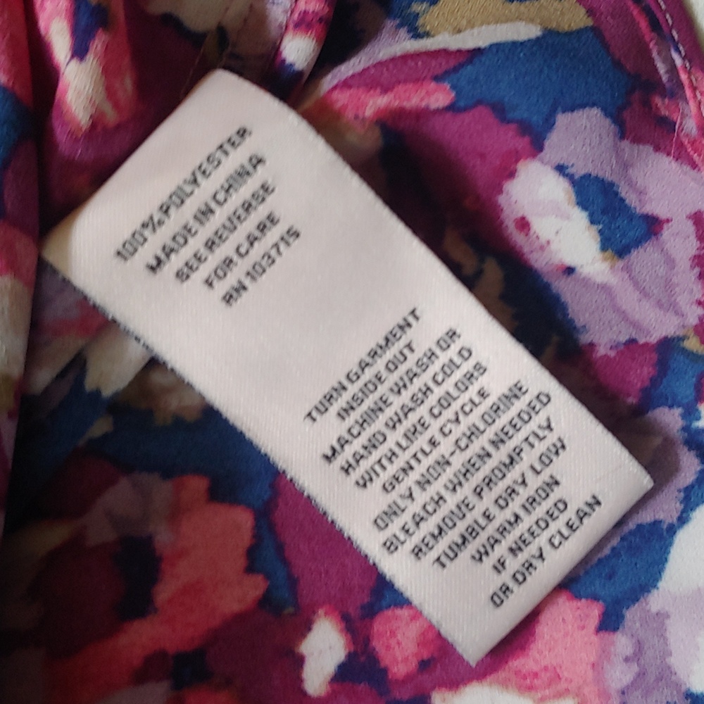 Nanette Lepore Ruffle Floral Pink Women's Top - Picture 8 of 11